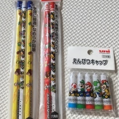 マリオ　筆箱鉛筆下敷きセットの画像