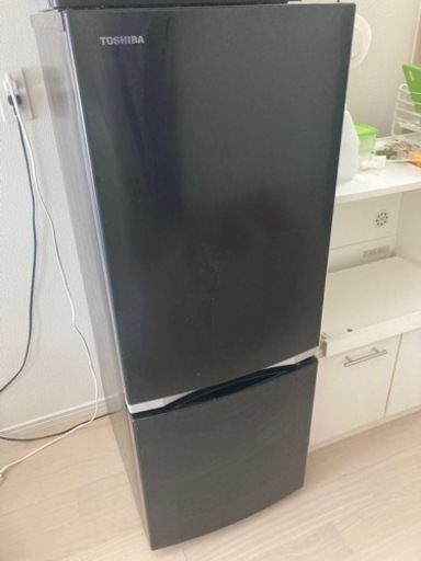 TOSHIBA 冷蔵庫 2019年製 GR-R15BS-K ブラック 153L