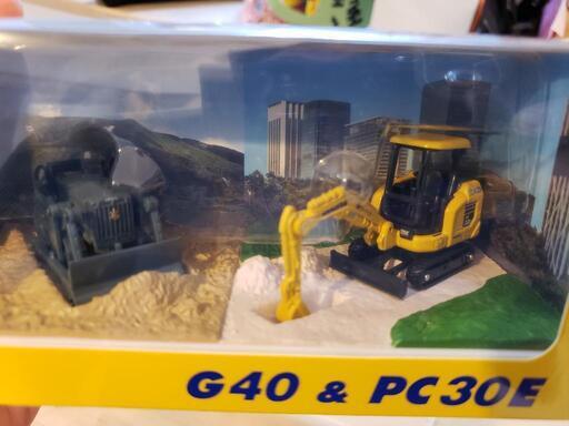 コマツ  「G４０」 ＆ 「PC３０E」 ジオラマ