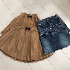 BREEZE プリーツスカート 他3セット(6枚) 90cm 女...