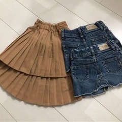 BREEZE プリーツスカート 他3セット(6枚) 90cm 女の子 双子ちゃんの画像