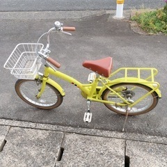 子ども用自転車✨18インチ　黄緑✨鍵なしタイプ✨中古品【こちらは...