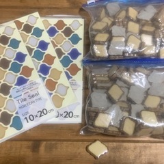 オシャレタイル120個！タイルシール、DIYにもインテリアにも！
