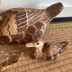 最終値下げ☆かも　置物　の画像