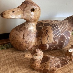 最終値下げ☆かも　置物　の画像