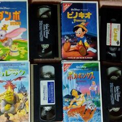 ディズニーアニメVHSビデオテープ19本(中古)