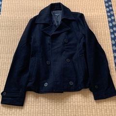 【Suggestion】冬用メンズ ピーコート・黒　Mサイズ
