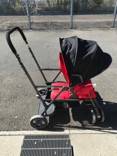 【2人乗りベビーカー】ジュービー　カブース　グラファイト