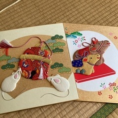 最終値下げ☆十二支と季節の色紙の画像