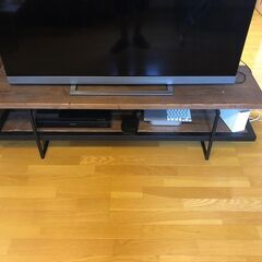 【取りに来れる方限定】国産テレビボード1500mm 古材、アイアン製