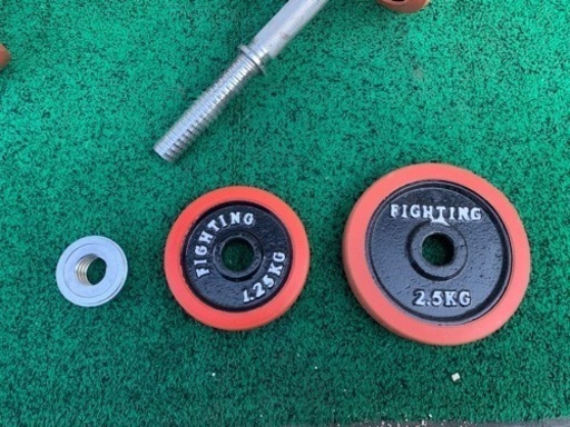 【取引中】ファイティングロード、ラバーダンベル、2本、２０kg、セット