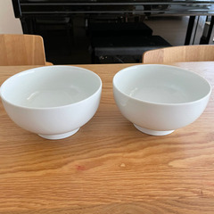 無印良品　白磁　丼　2点セット
