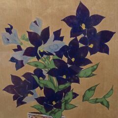 木版画　岩田正巳　「花と古伊万里」【愛品倶楽部柏店 管理No:112-043869 002】の画像