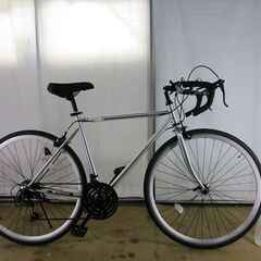 B537★16800円★整備済み スポーツ中古自転車 Grandir　シルバー【ロードバイク】