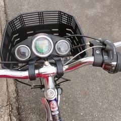 スポーツタイプ自転車✨6段階変速ギア付き✨24インチ　青✨鍵ありタイプ✨中古品【こちらは店舗です。浜村鹿野温泉ICから3分 買取本舗 宮本リサイクル 営業時間９～１９時 定休日水曜のみ←連絡できませんm(_ _)m】の画像