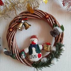 クリスマスリース   ２点の画像