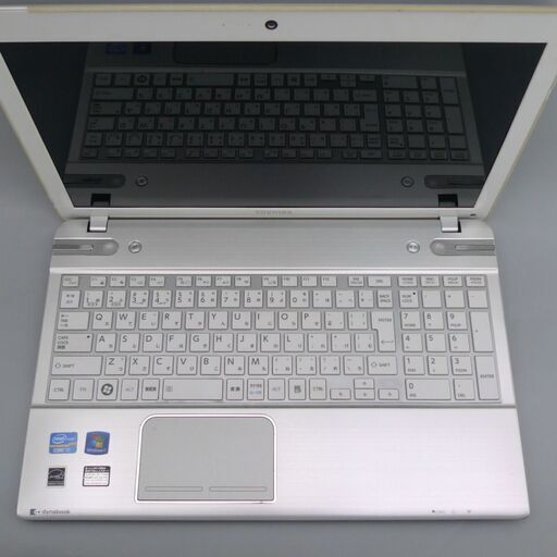 新品高速SSD 中古美品 シルバー ノートパソコン 15.6型 東芝 T752/T8FW 第3世代Core i7 4コア 8GB Bl