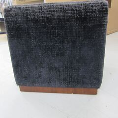 スツール 幅41×奥41×高39㎝ 布製 ブラック 黒色 イス 椅子 オットマン 札幌 厚別店の画像