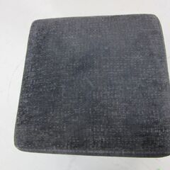 スツール 幅41×奥41×高39㎝ 布製 ブラック 黒色 イス 椅子 オットマン 札幌 厚別店の画像