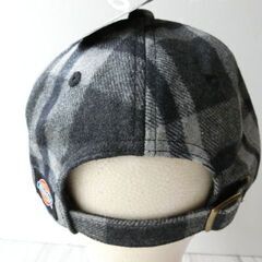 Dickies ディッキーズ ユニセックス チェックキャップスマイルギブ ブラック Fサイズ 57～59cmの画像