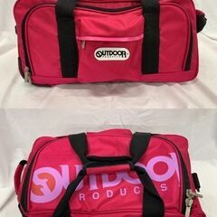 OUTDOOR ボストンバッグ キャリーバッグ ピンク ナイロン生地の画像