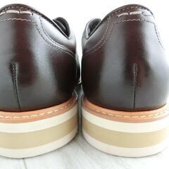 madras MODELLO VITA マドラス 定価10,780円 防水透湿 抗菌消臭 高機能ビジカジシューズ Uチップ ダークブラウン 27.0cm 3Eの画像