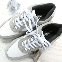 madras MODELLO マドラスモデロ 伊勢丹取扱 定価14300円 高防滑 耐摩耗 保温 撥水 ツートンスニーカー ライトグレー 24.0cmの画像