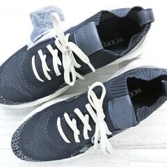 madras MODELLO マドラスモデロ 定価10,780円 吸水速乾 抗菌防臭 接触冷感 高機能ニットスニーカー ネイビーコンビ 26.0cm 3Eの画像