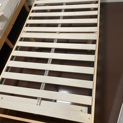 パイン材すのこベッド（1点もしくは2点セット）の画像