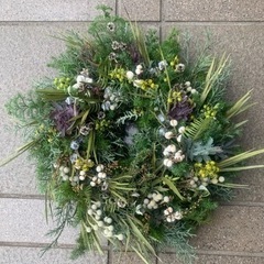 【所沢市】クリスマスリースのレッスン