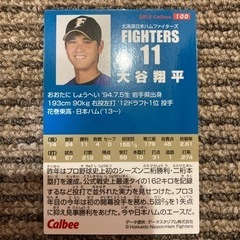 大谷翔平　プロ野球チップス　2015