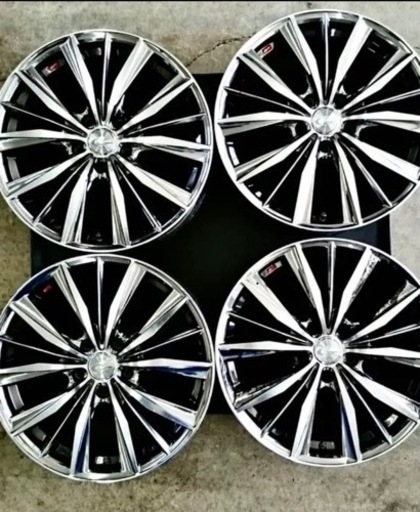 18インチ weds レオニス VX 中古 アルミホイール 4本 ヴォクシー 等
