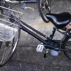 タイヤ新品です！Panasonic 電動アシスト自転車 27インチ 5段変速 　ブラウン色