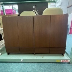 【リサイクルサービス八光　田上店　配達・設置OK】木目調ブラウン　ワイド本棚の画像