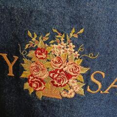 【値下げしました】レア☆ピンクハウス☆kettyの薔薇刺繍　デニムジャケット　サイズ9号の画像