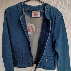 【値下げしました】レア☆ピンクハウス☆kettyの薔薇刺繍　デニムジャケット　サイズ9号の画像