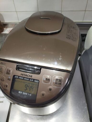 【受付終了】圧力IH 炊飯器5.5合炊き　HITACHI　RZ-TG10K