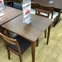 KK-13【ご来店頂ける方限定】ダイニング3点セット　ブラウン