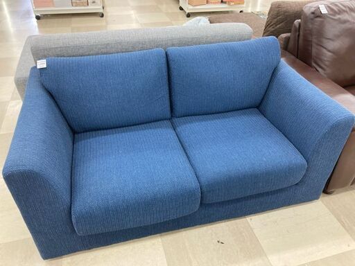 2人掛けｿﾌｧｰ　ﾆﾄﾘ　ｸﾞﾚｰ　布　NﾎﾟｹｯﾄS3