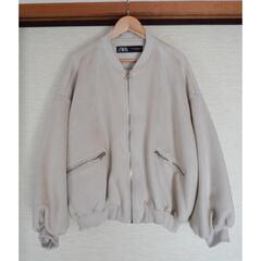 ZARA スエード調 ブルゾンの画像
