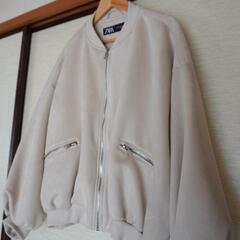 ZARA スエード調 ブルゾンの画像