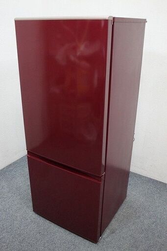 アクア 2ドア冷凍冷蔵庫 184L AQR-BK-18H(R)ルージュ 54L大容量ワイドフリーザー 2019年製 AQUA 冷蔵庫 中古家電 店頭引取歓迎 R4478)