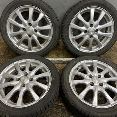 【YOKOHAMA ice GUARD iG60 165/50R15】スタッドレス【SIBILLA NEXT IR-Z 15インチ 4.5J4HPCD100+45】2017年製 バリ溝 コペン等　(TG631)クレジットカード QRコード決済可能