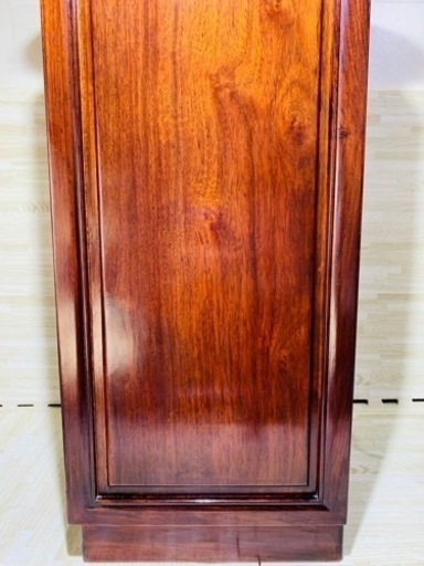 紫檀　小物入れ　6段　20kg程　高75cm 奥28.7cm 横32cm 蜜蝋塗り直し品