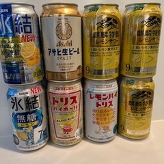 缶ビール、缶チューハイ8本セット