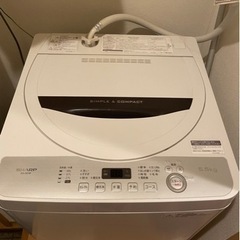 シャープ　ES-GE5B 洗濯機　