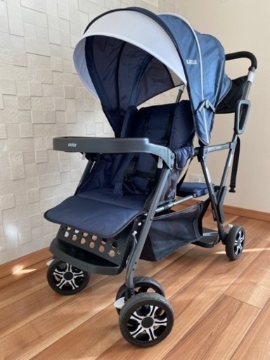 KATOJI 2人乗りベビーカー【2人でゴー】美品