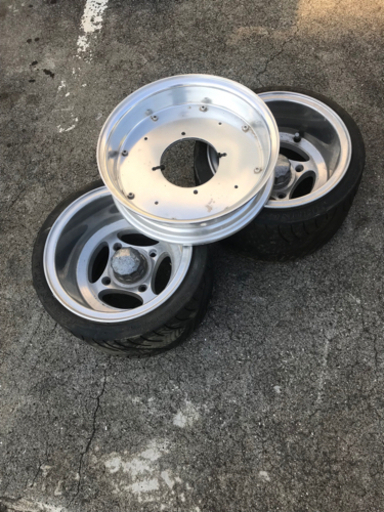 ジャイロ用ワイドアルミホイールセット