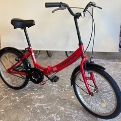 取引中【20インチ】折りたたみ自転車　レッド
