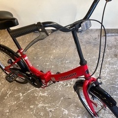 取引中【20インチ】折りたたみ自転車　レッド
